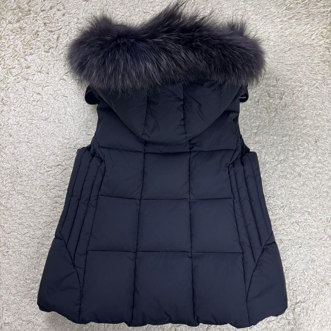 タトラス 23AW ダウンベスト ザラガ リアルファー 3way 黒 XL