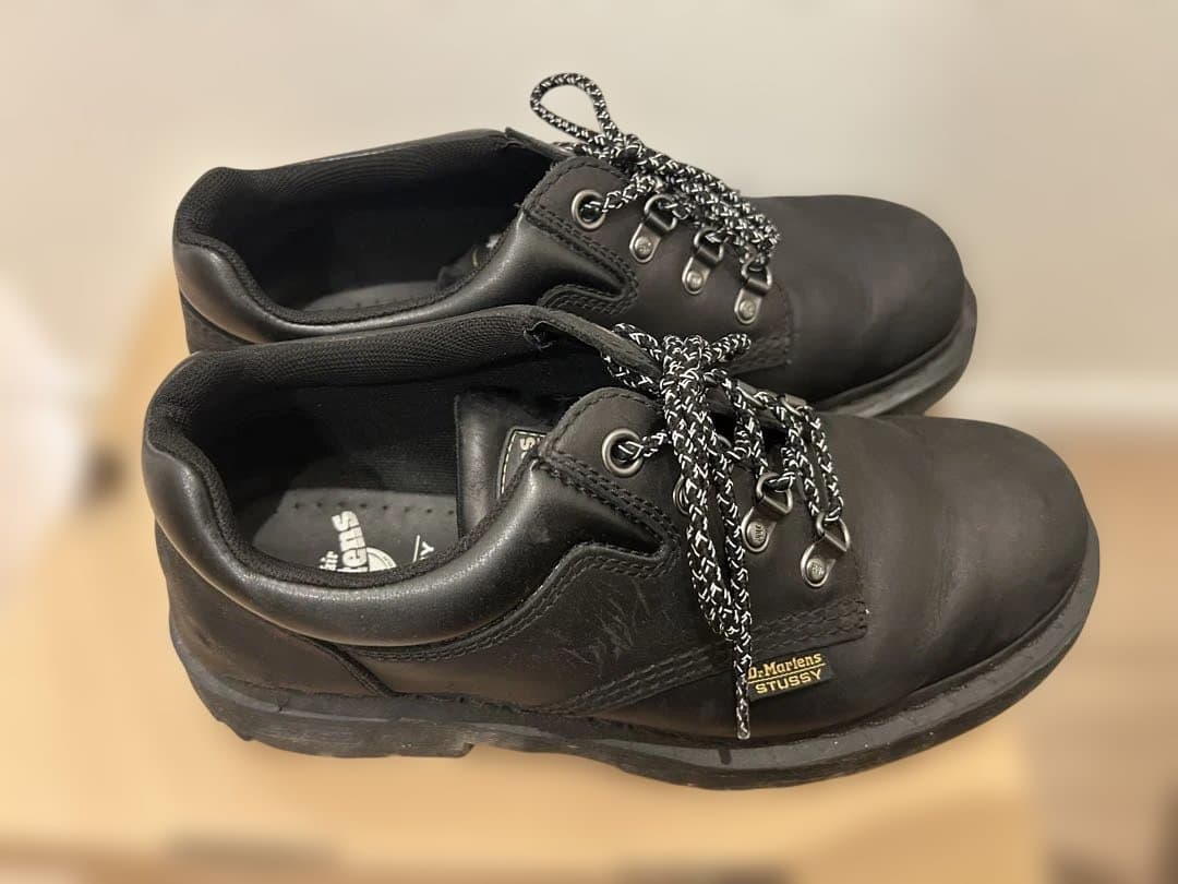 M8　Dr. Martens ✖️Stussyレースアップシューズ　UK8