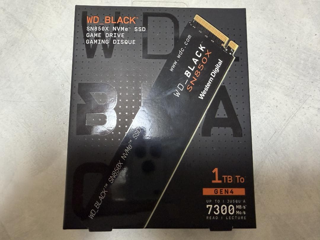 WD BLACK M.2 SSD 内蔵1TB NVMe PCIe Gen4 x4