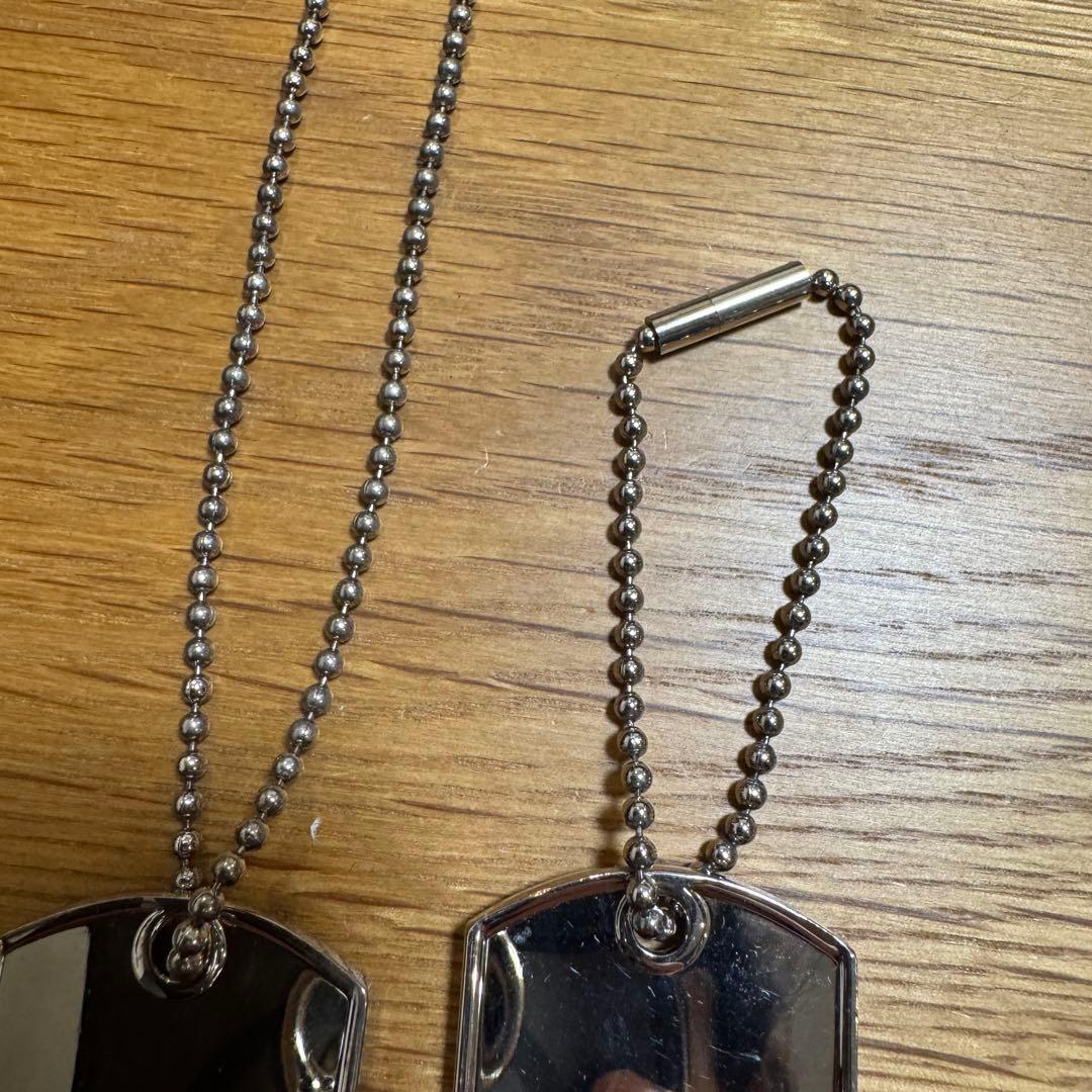GUCCI メタルドッグタグネックレス