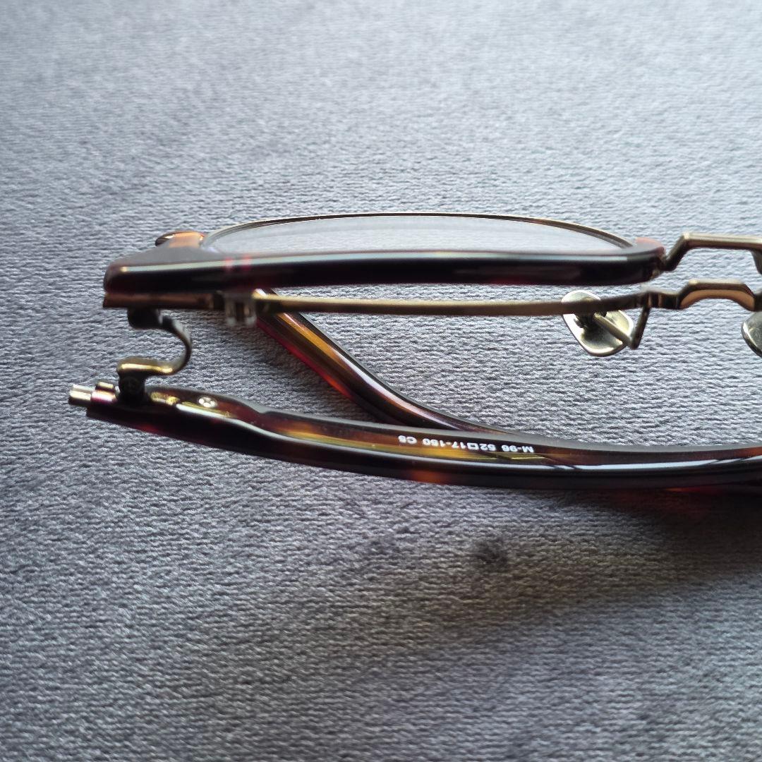 跳ね上げ式 メガネ サーモント ブラウンデミ/アンティークゴールド ノーブランド