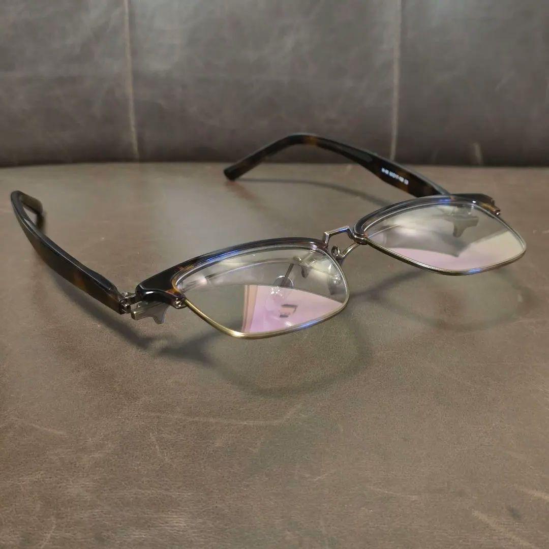 跳ね上げ式 メガネ サーモント ブラウンデミ/アンティークゴールド ノーブランド