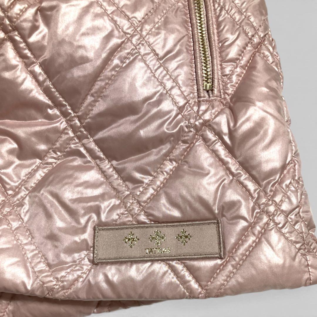 美品★タトラス ダウンベスト ライトダウン ノーカラー キルティング Mサイズ