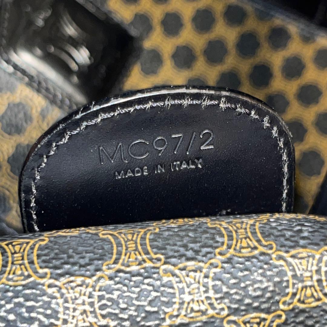 美品 CELINE セリーヌ マカダム ボストンバッグ ヴィンテージ 黒