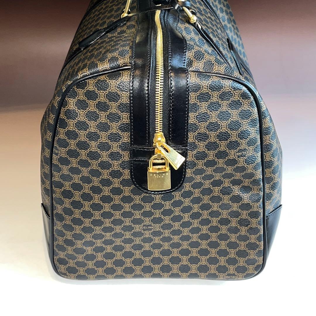 美品 CELINE セリーヌ マカダム ボストンバッグ ヴィンテージ 黒