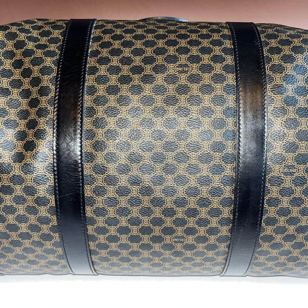 美品 CELINE セリーヌ マカダム ボストンバッグ ヴィンテージ 黒