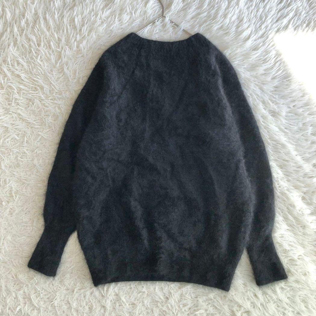 リヴドロワ ふわふわ ラクーン100% ファーニット ブラック 黒 プルオーバー