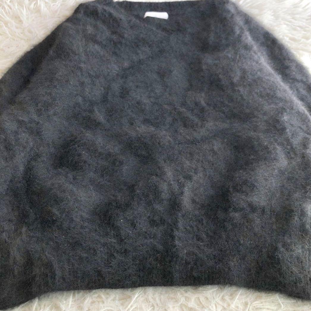 リヴドロワ ふわふわ ラクーン100% ファーニット ブラック 黒 プルオーバー