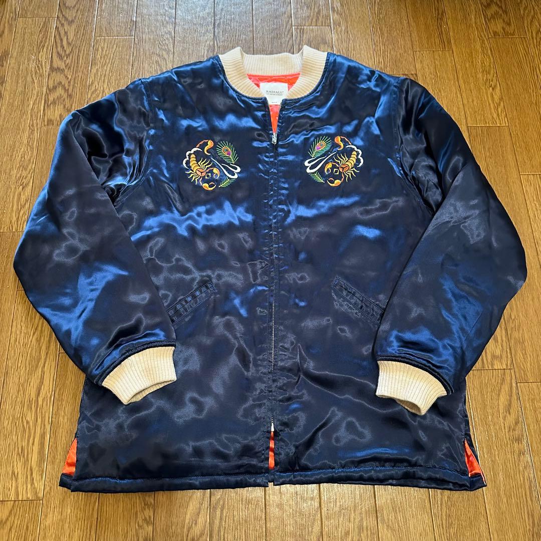 RADIALL souvenir jacket Blue × Orange