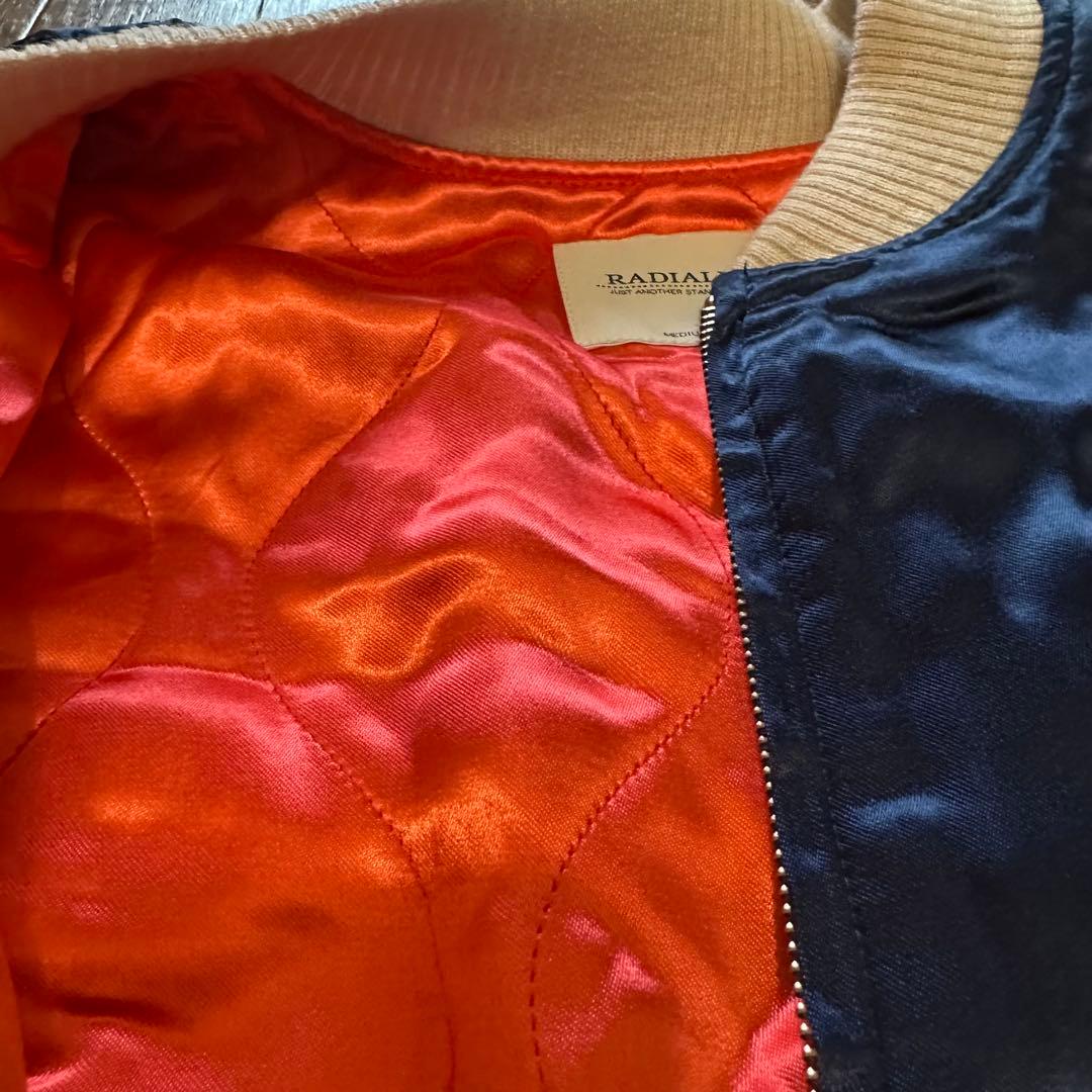 RADIALL souvenir jacket Blue × Orange