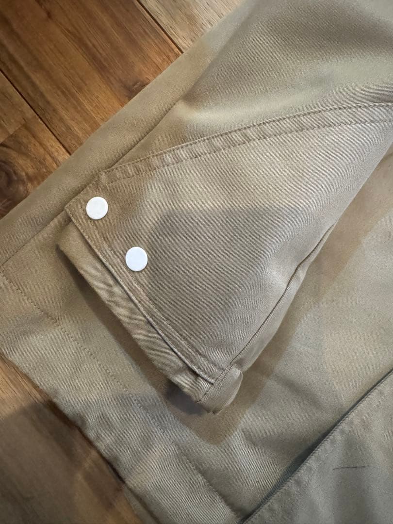 HATRA ハトラ　ほぼ未使用品　コットンシェル　フードブルゾン　BEIGE