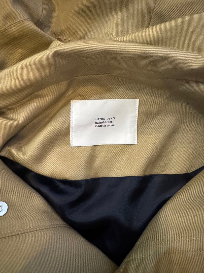 HATRA ハトラ　ほぼ未使用品　コットンシェル　フードブルゾン　BEIGE