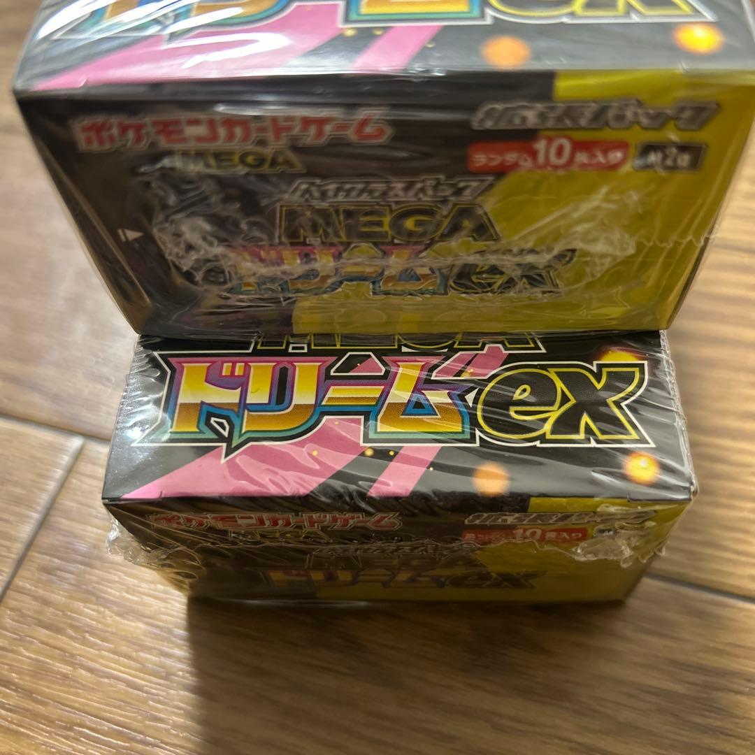 ポケモンカードメガドリームexボックスシュリンク付き２箱