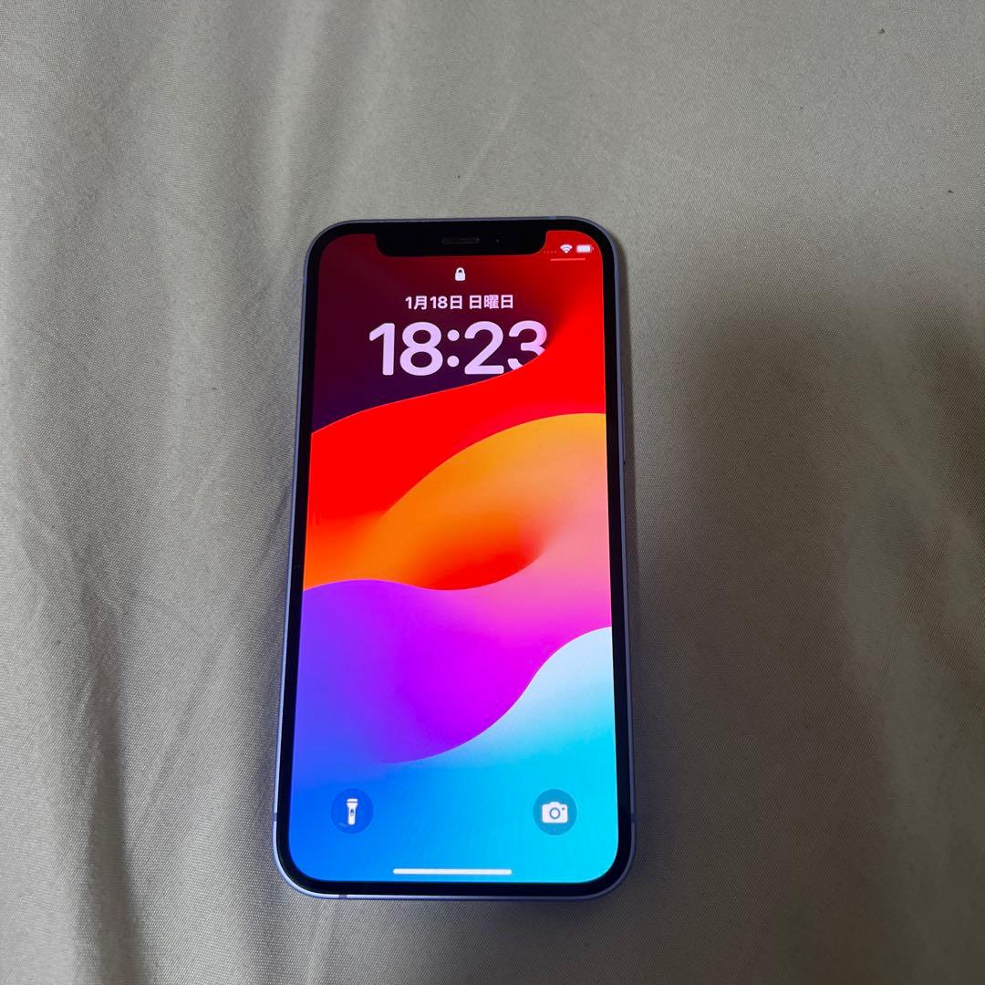 iPhone12mini 64GB アイフォン12ミニ パープル スマホ