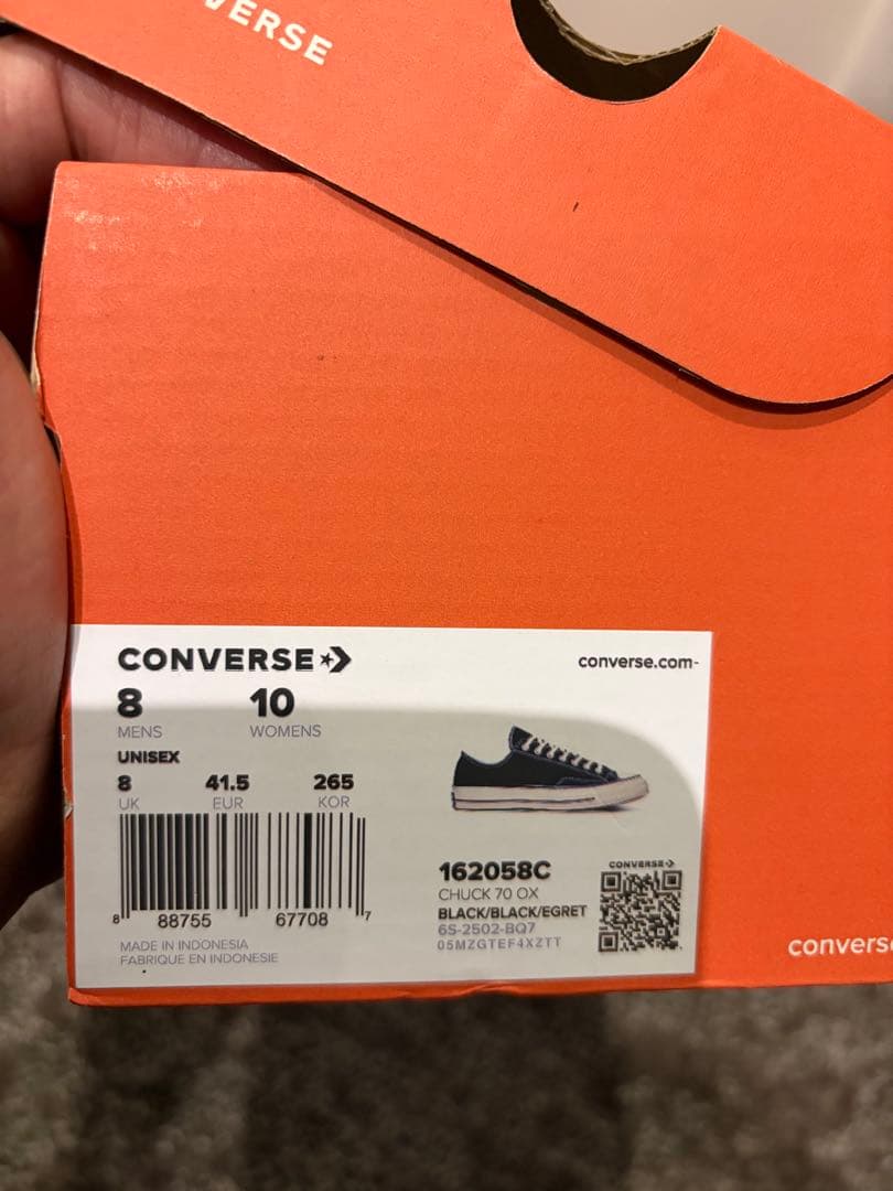 未使用　コンバース　CONVERSE　チャックテイラーCT70 26.5㎝