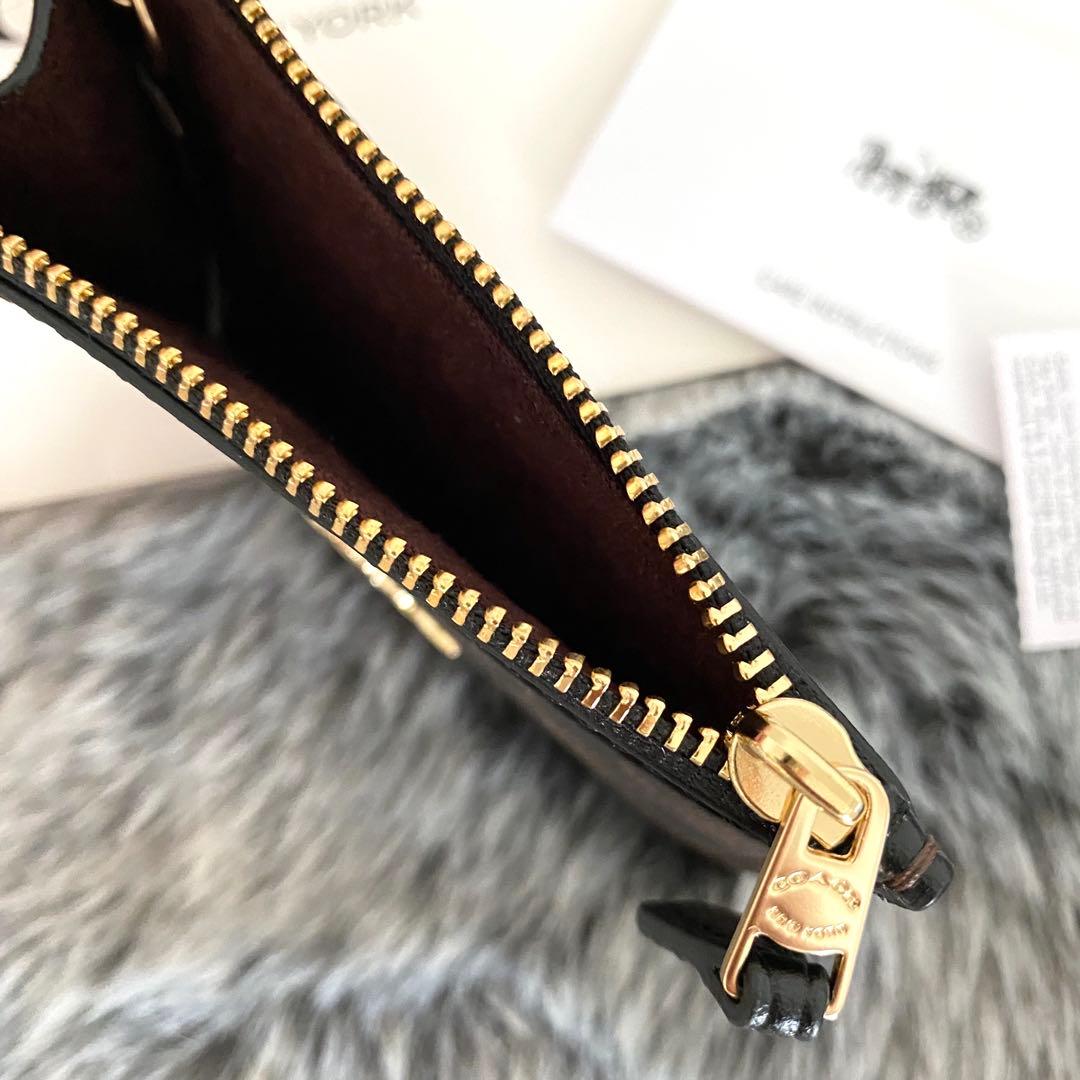 新品☆COACH (コーチ) ケース　メンズ　ブラウン シグネチャー