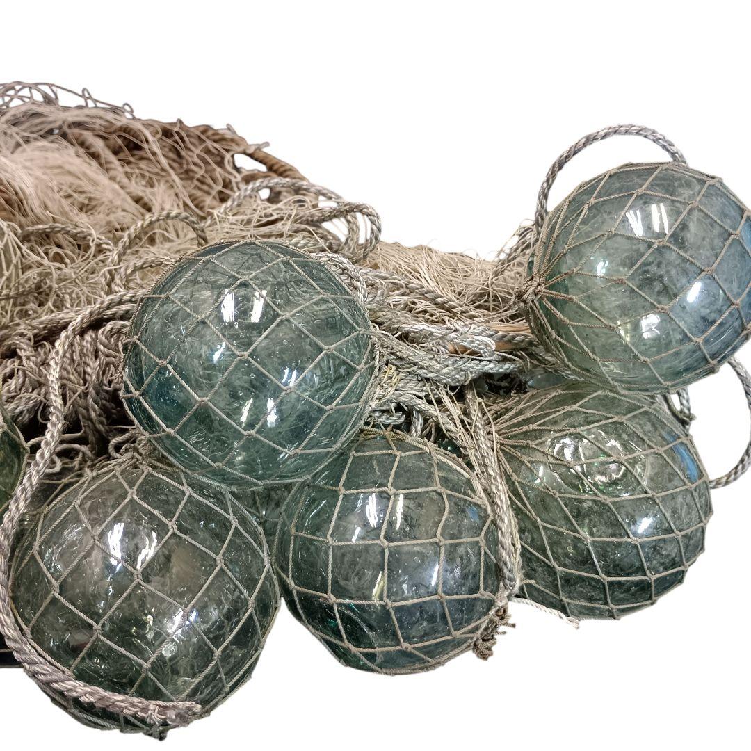 漁業用　浮き球　レトロ　ガラス　15個セット