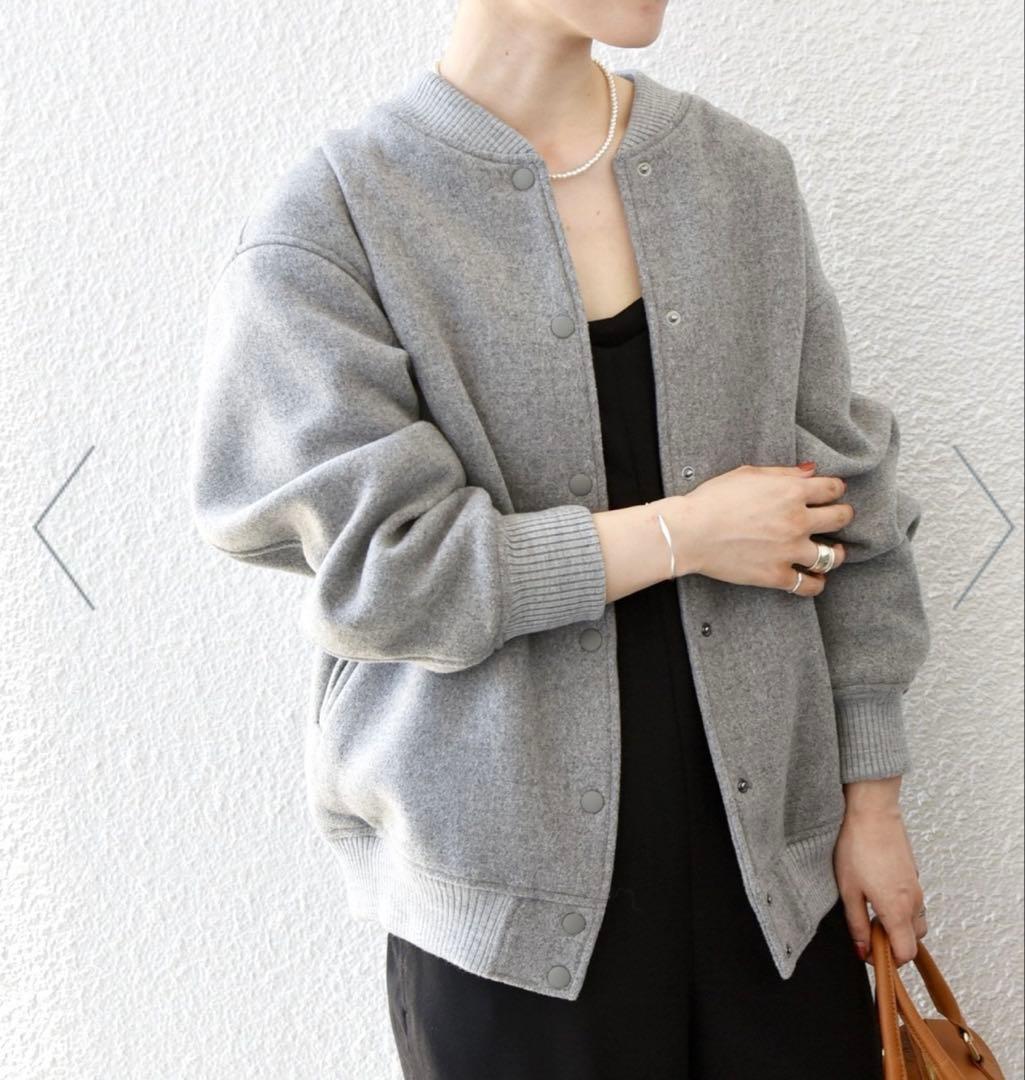 SHIPS any スタジャン バーシティ ジャケット