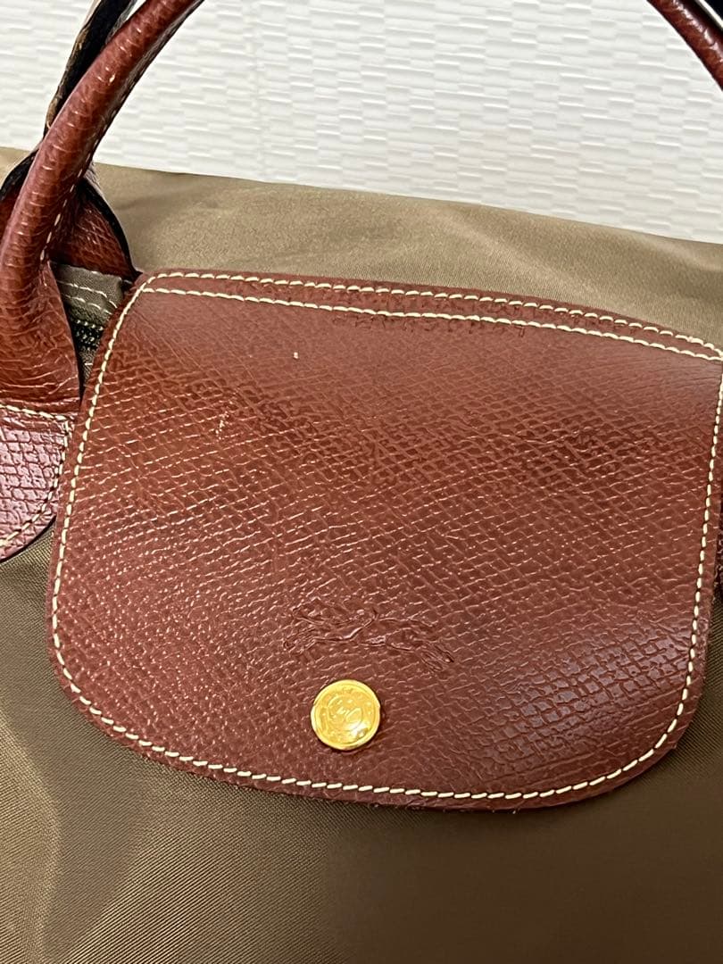 ロンシャン　ル プリアージュ　 L トラベルバッグ　カーキ