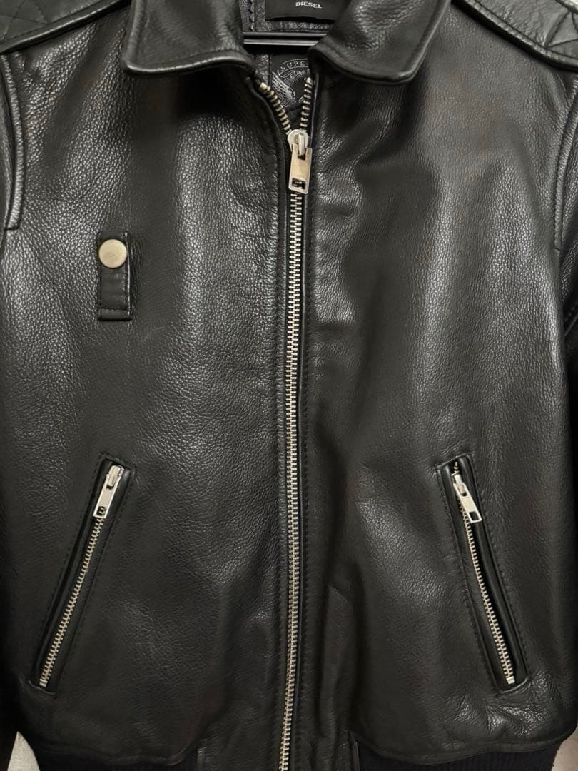 お値下げ⭐︎DIESELディーゼル シングルライダースジャケット⭐︎レザー牛革