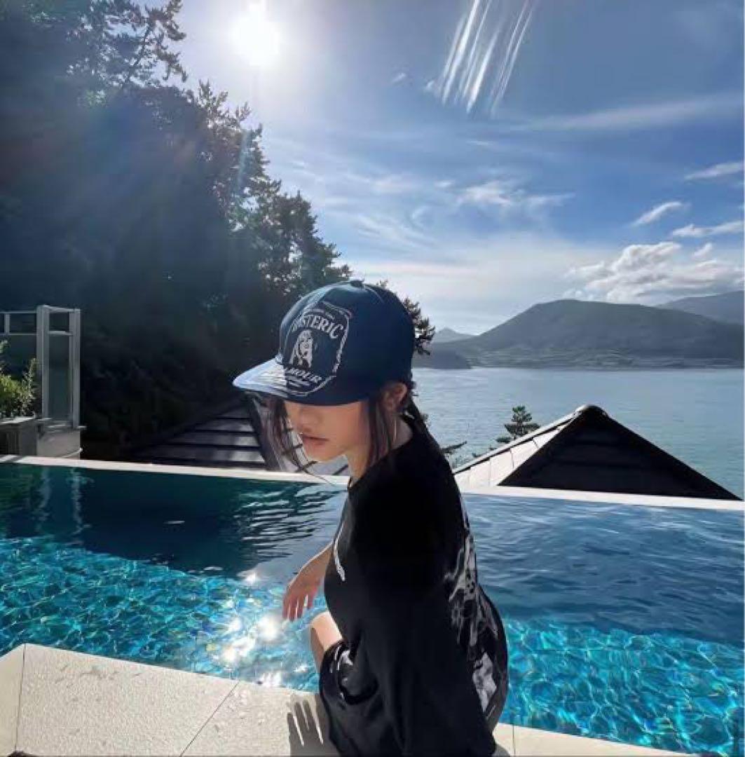 NewJeans ヘリン着用 ヒステリックグラマー ネイビー キャップ