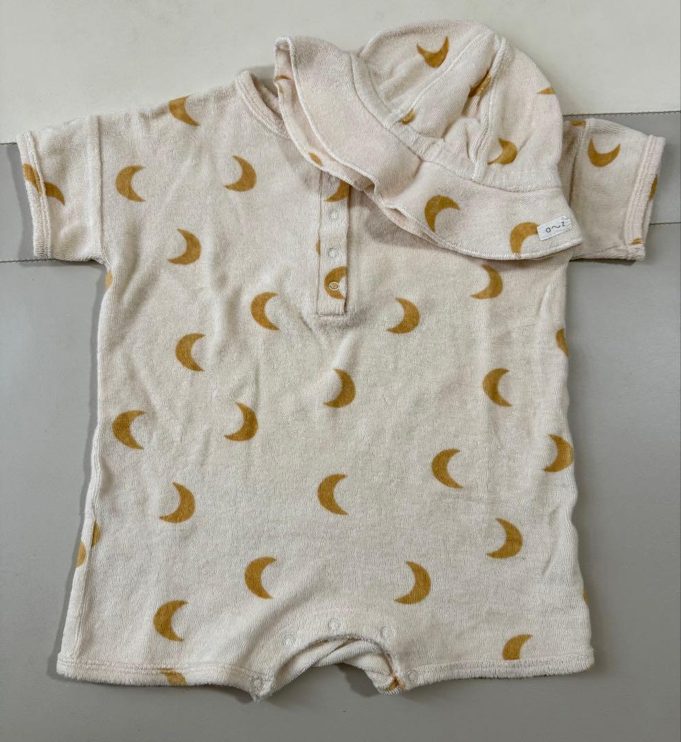 organiczoo 1-2Y ロンパ帽子セット