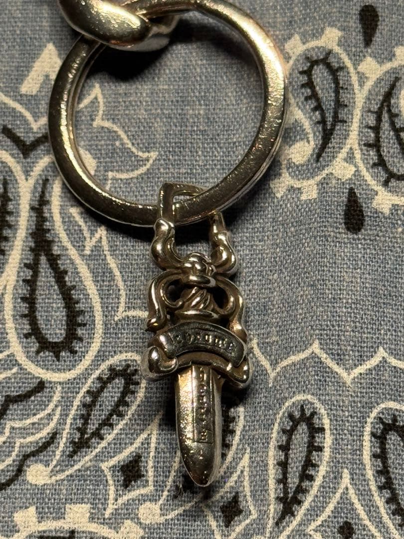 クロムハーツ　キーリング ショート ファンシーチェーン 2リンク　正規品