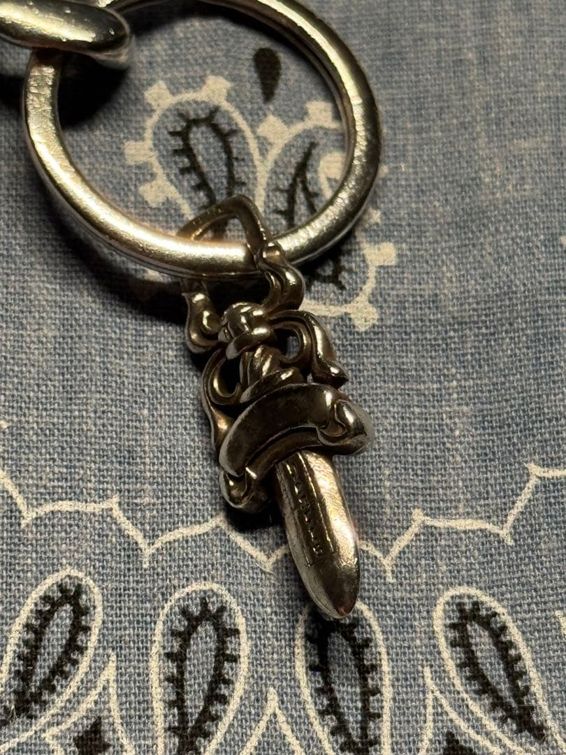 クロムハーツ　キーリング ショート ファンシーチェーン 2リンク　正規品