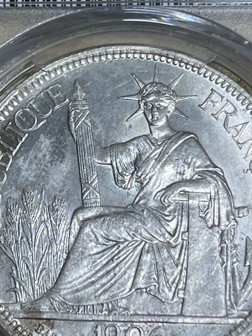 C*n様 1906年 フランス領インドシナ ピアストル　UNC未使用