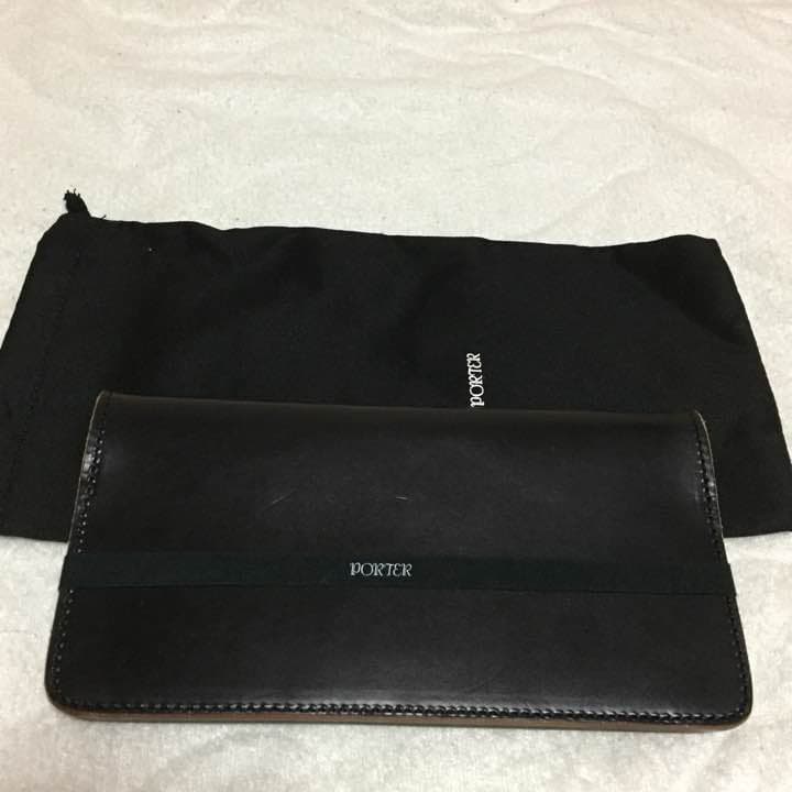 ★美品★porter casino 高級財布 黒 吉田カバン ポーター カジノ