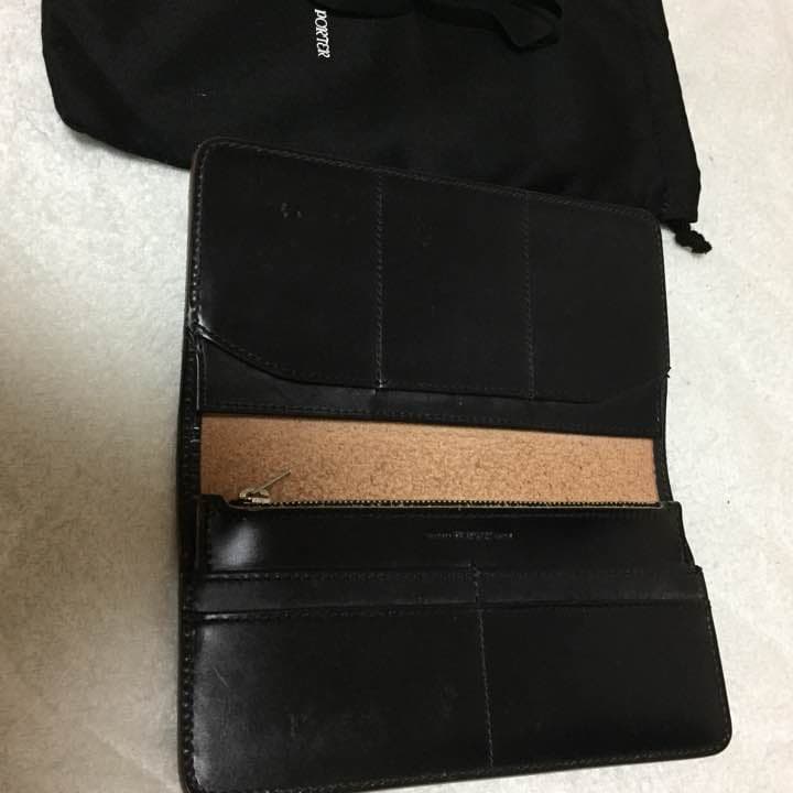 ★美品★porter casino 高級財布 黒 吉田カバン ポーター カジノ