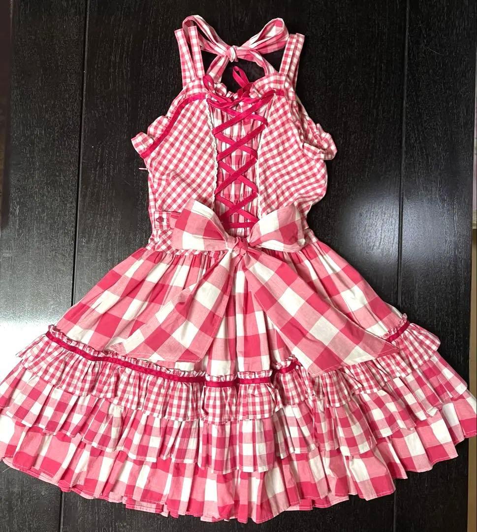 BABY♡トリプルギンガムホルターJSK