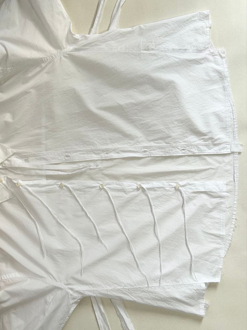 リボンテープ欠品 midorikawa ミドリカワ コットン ホワイトシャツ