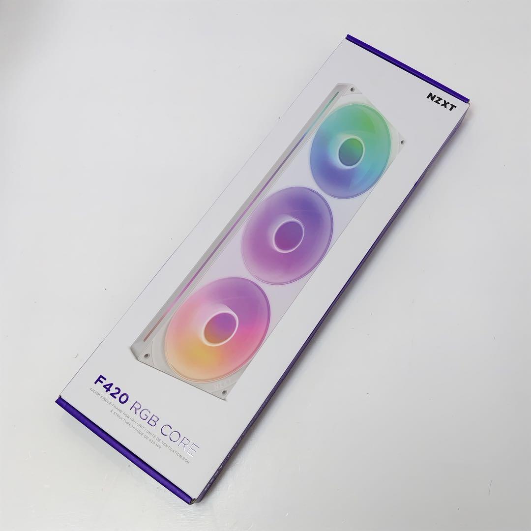 【未開封】 NZXT F420 RGB Core White 420mm 3連