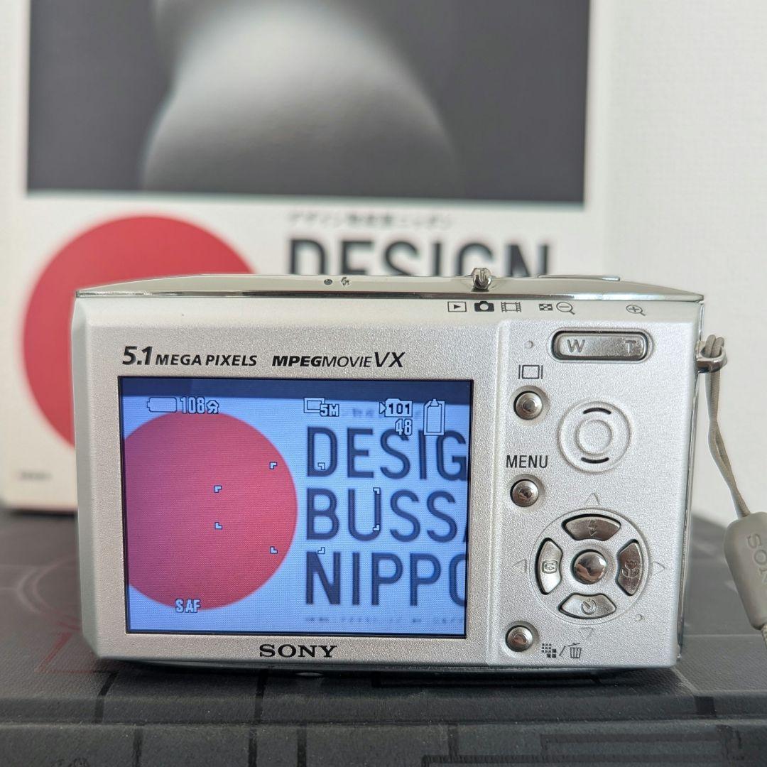 【動作品】美品 Sony Cyber-shot DSC-T5 シルバー デジカメ