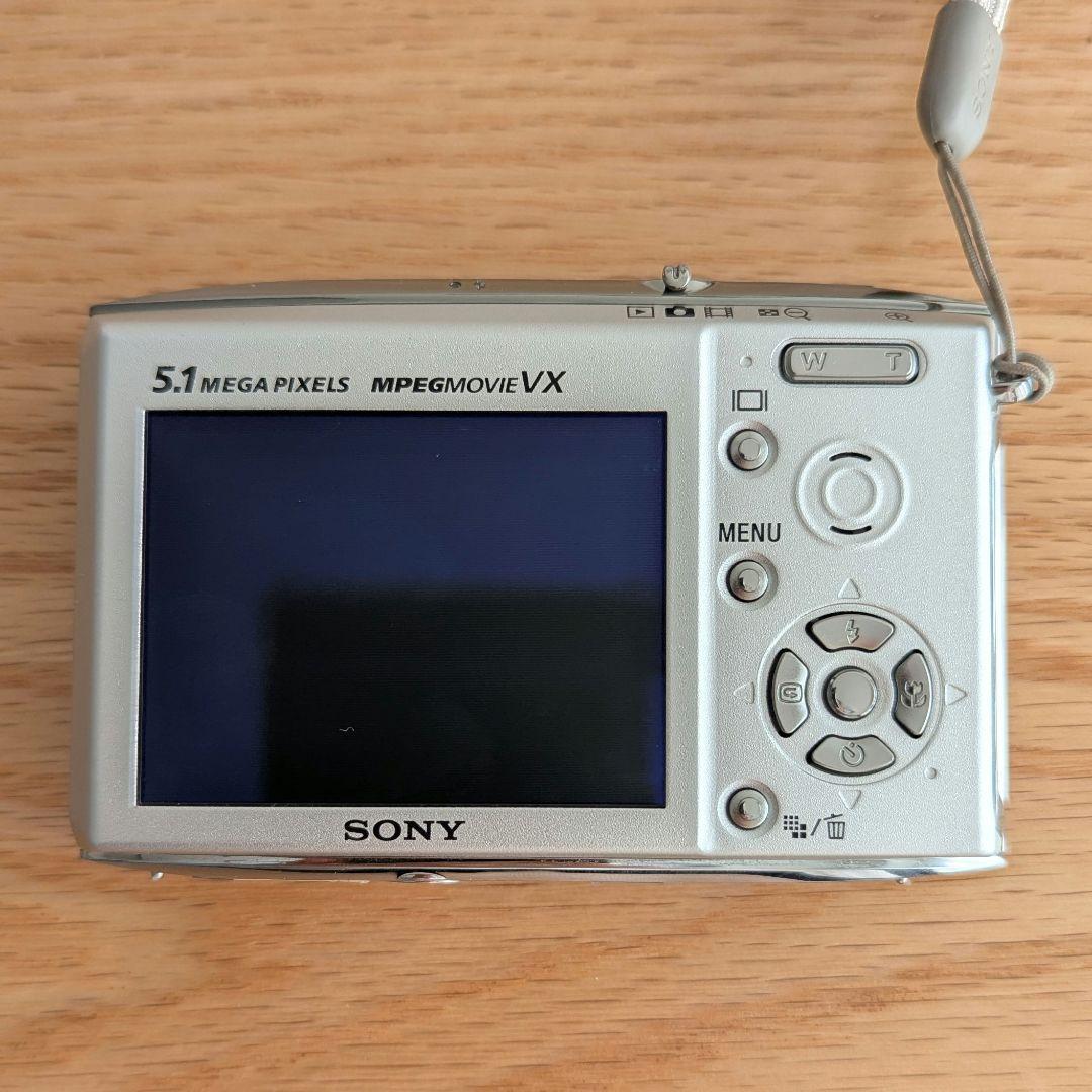 【動作品】美品 Sony Cyber-shot DSC-T5 シルバー デジカメ