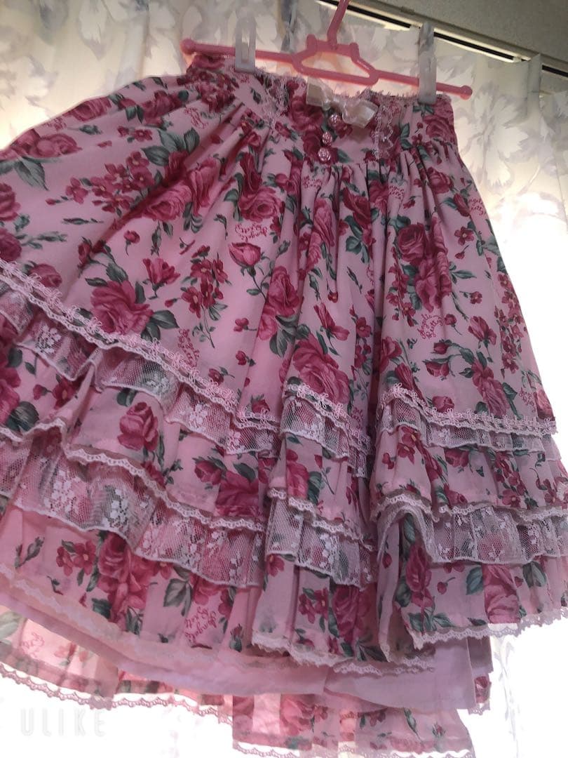 アンジェリックプリティ　ドラマティックローズ　スカート　ピンク