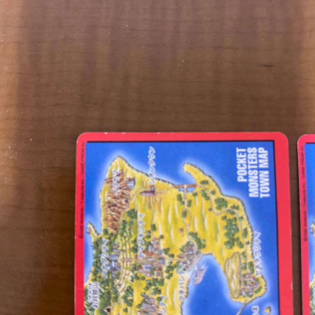 リビドーポケットモンスター 赤・青 タウンマップ　カードダス