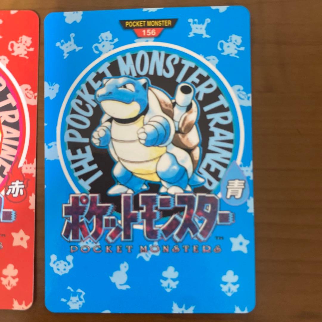 リビドーポケットモンスター 赤・青 タウンマップ　カードダス