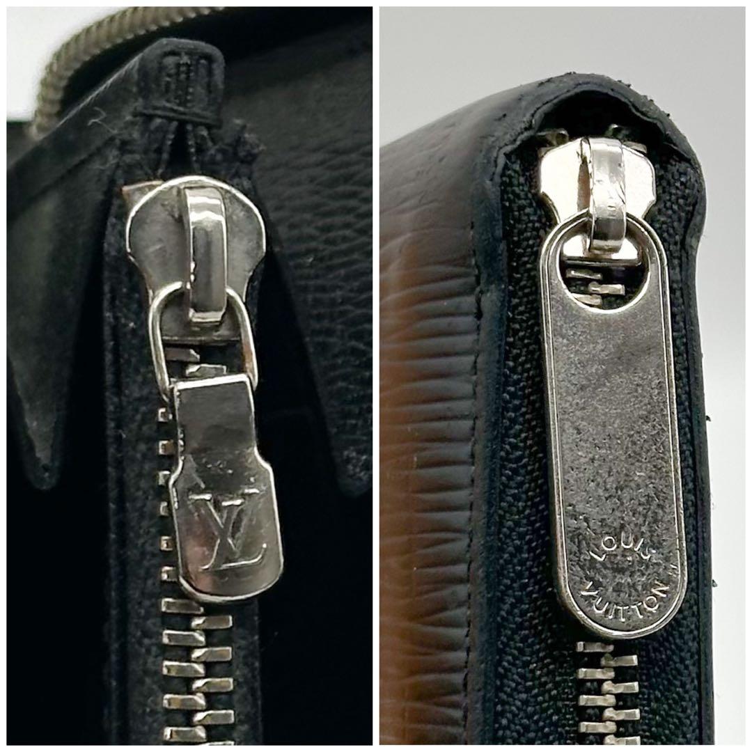 ルイヴィトン ジッピーウォレット エピ ブラック ラウンド 長財布 レザー