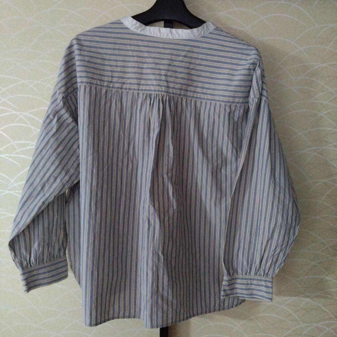 ネストローブ コットンストライプブラウス