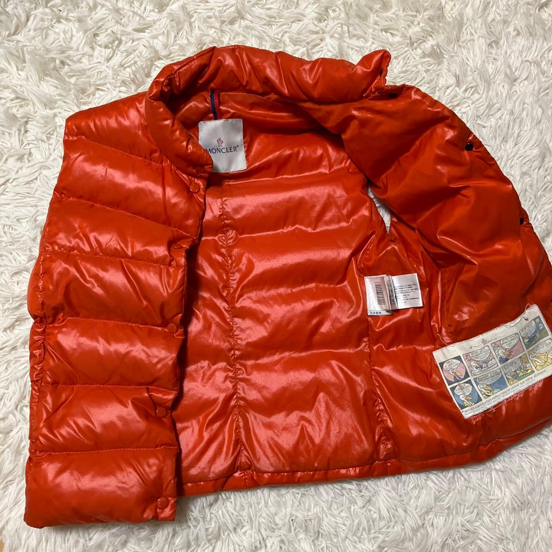 MONCLER モンクレール オレンジ ダウンベスト サイズ1 M相当 正規品