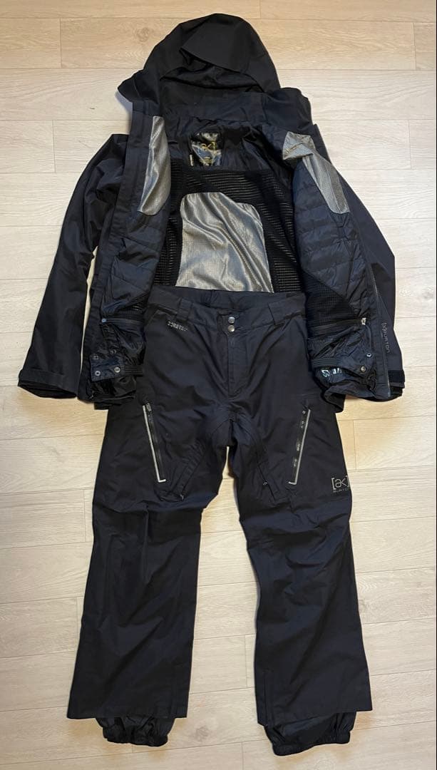 Burton バートン GORE-TEX AKブラックジャケット パンツ メンズ