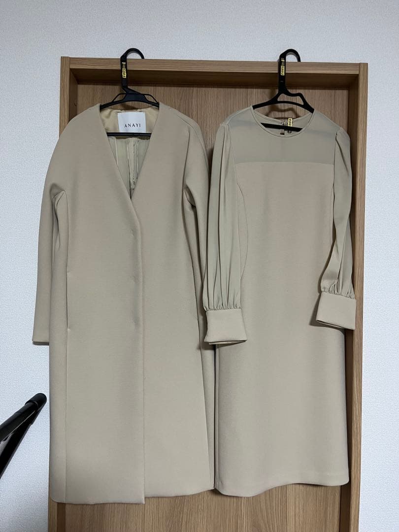 ※coco【アナイ】ロングコート ワンピース セット レディース