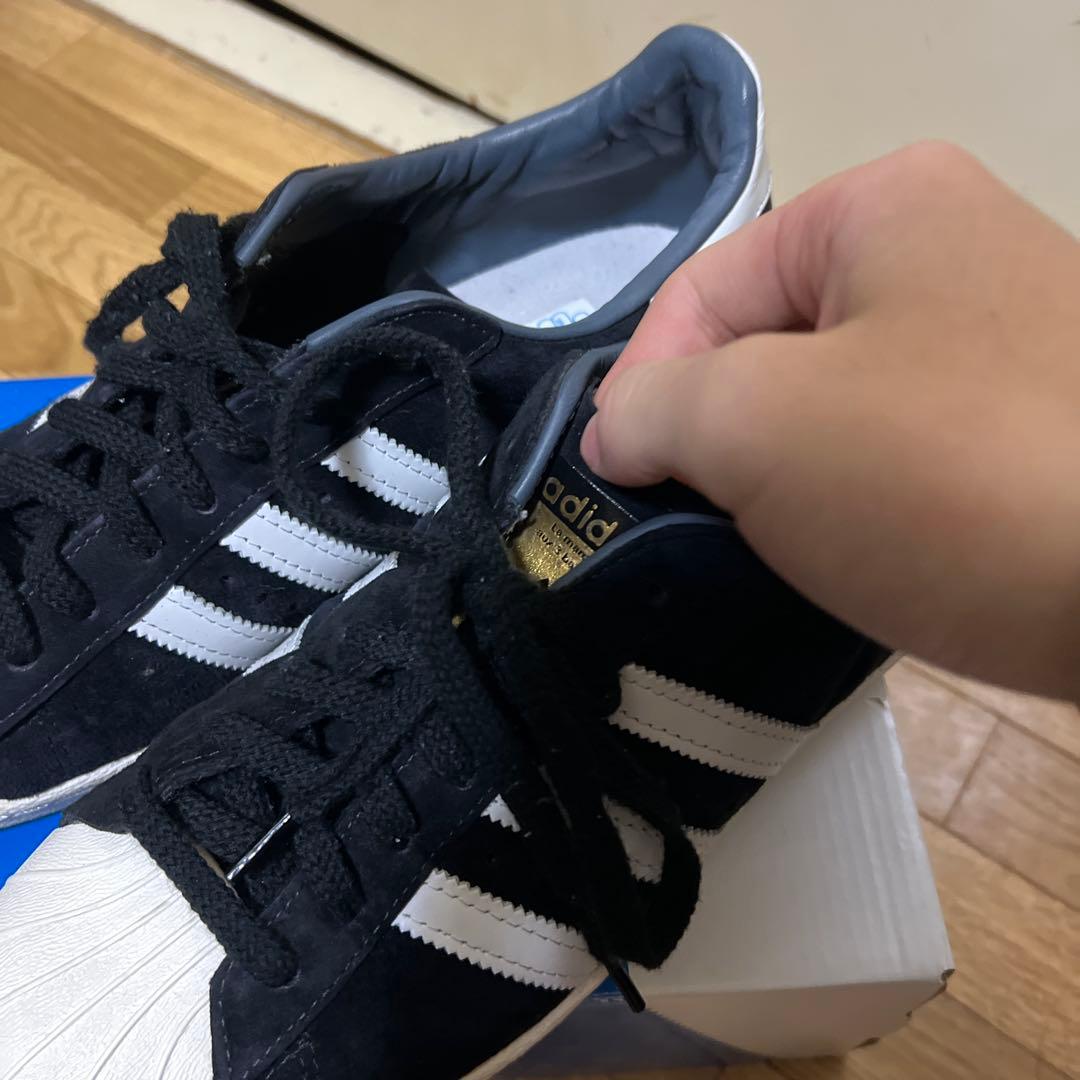 アディダス　スーパースター　白トゥー　キンベロ 白黒　27.5 タグ　箱付き