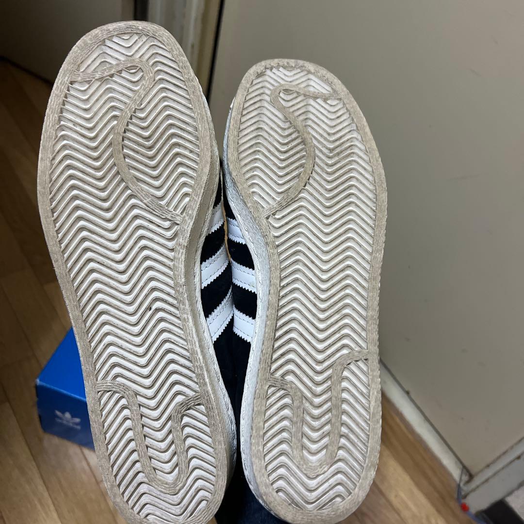 アディダス　スーパースター　白トゥー　キンベロ 白黒　27.5 タグ　箱付き