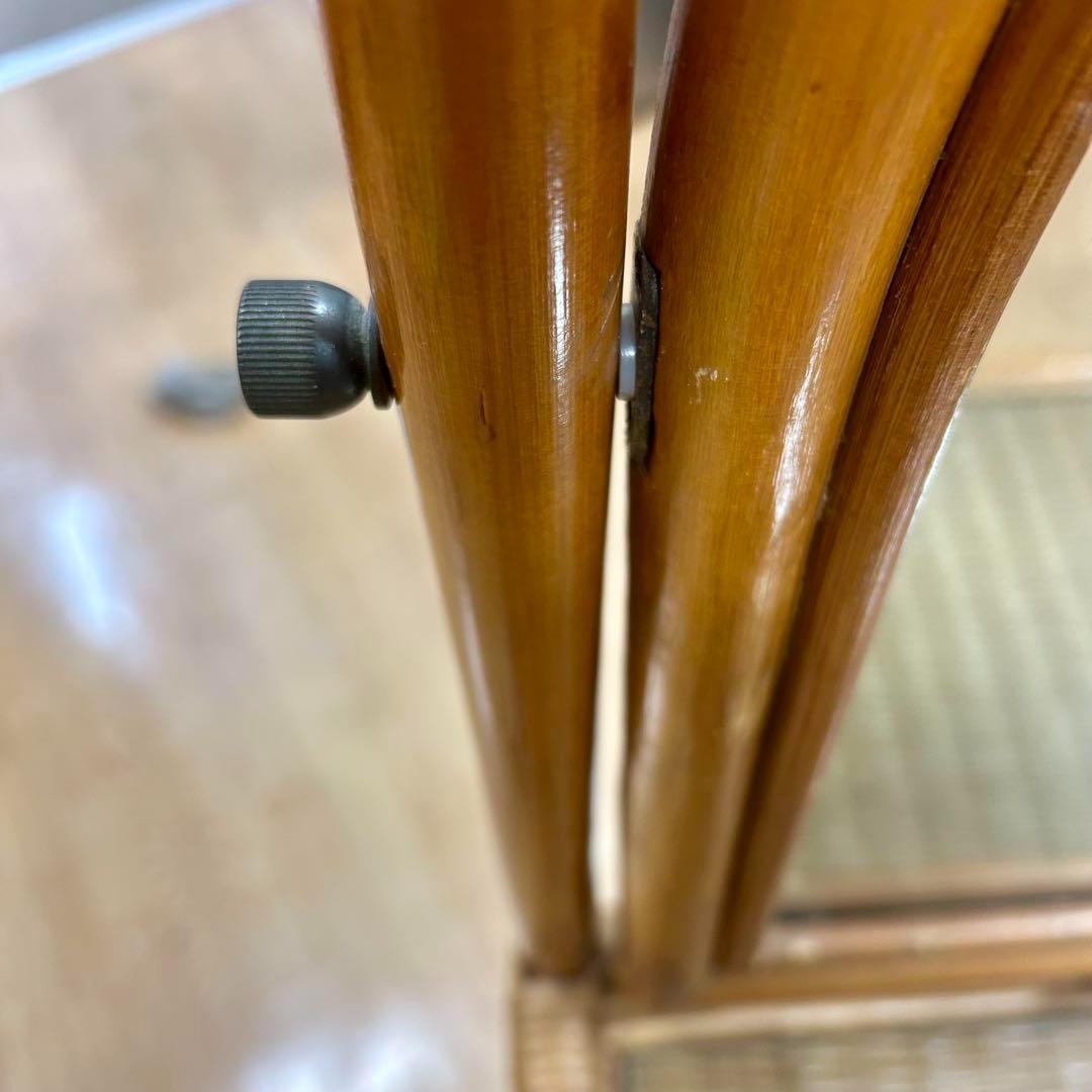 【かげぼこ】レトロ　ヴィンテージ　ラタンの化粧台　ドレッサー