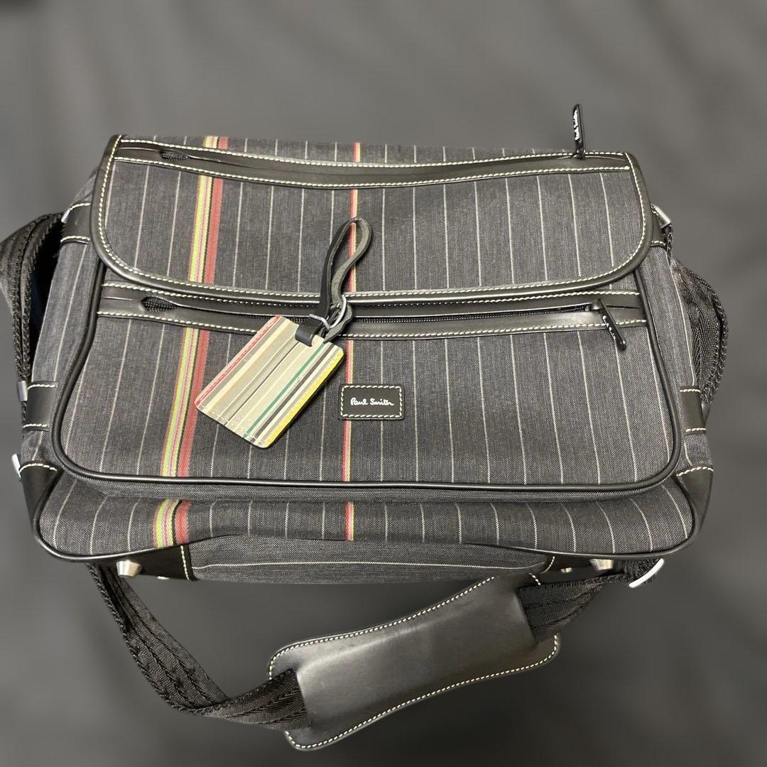 ポールスミス　ショルダーバッグ　黒　メッセンジャーバック　美品