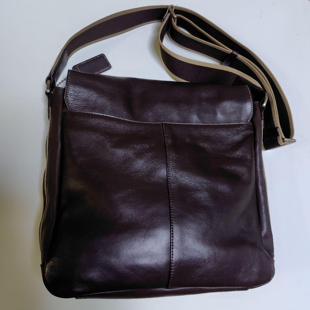 COACH　メッセンジャー　ショルダーバッグ F70555 ダークブラウン