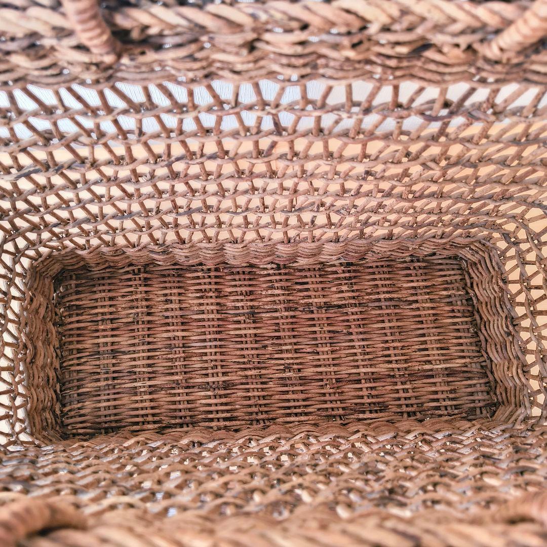 天然素材 編み込みバスケット